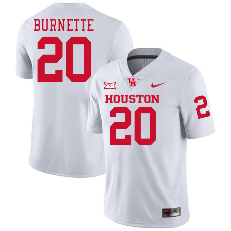 J'Marion Burnette Houston Jersey,Houston Cougars #20 J'Marion Burnette Jersey Youth College-White